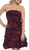 Strapless Straight-Across Ruffle Prom Dress