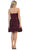 Strapless Straight-Across Ruffle Prom Dress