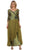 May Queen - Quarter Sleeve Floral Ornate Ruched A-Line Mother of the Bride Gown