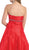 May Queen - Strapless Pleated Empire High Low Prom Gown