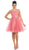 May Queen - Straight-Across Bejeweled Tulle Cocktail Dress
