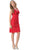 Rosette Accented Fringe Homecoming Dress