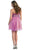 May Queen - MQ 698 Bejeweled Modified Straight A-line Cocktail Dress In Purple