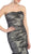 Strapless Ruched Bubble Hem Prom Dress
