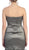 Strapless Ruched Bubble Hem Prom Dress