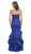 Strapless Ruched Bubble Hem Prom Dress