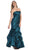 Strapless Ruched Bubble Hem Prom Dress