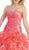 Lavish Sweetheart Ruffled Ball Gown