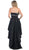 Embellished Ruched High Low Formal Dress