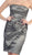 Fitted Strapless Pleated Bowed Cocktail Dress