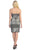 Fitted Strapless Pleated Bowed Cocktail Dress