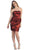 Fitted Strapless Pleated Bowed Cocktail Dress