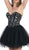 Strapless Sweetheart Corset Cocktail Dress