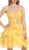 Strapless Ruched Prom Dress with Ruffle Skirt