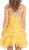 Strapless Ruched Prom Dress with Ruffle Skirt