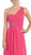 May Queen - Tuck-Sculpted One Shoulder Chiffon Long Evening Dress