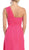 Tuck-Sculpted One Shoulder Chiffon Long Evening Dress