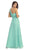 May Queen - Tuck-Sculpted One Shoulder Chiffon Long Evening Dress