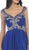 Embellished V-neck A-line Prom Dress