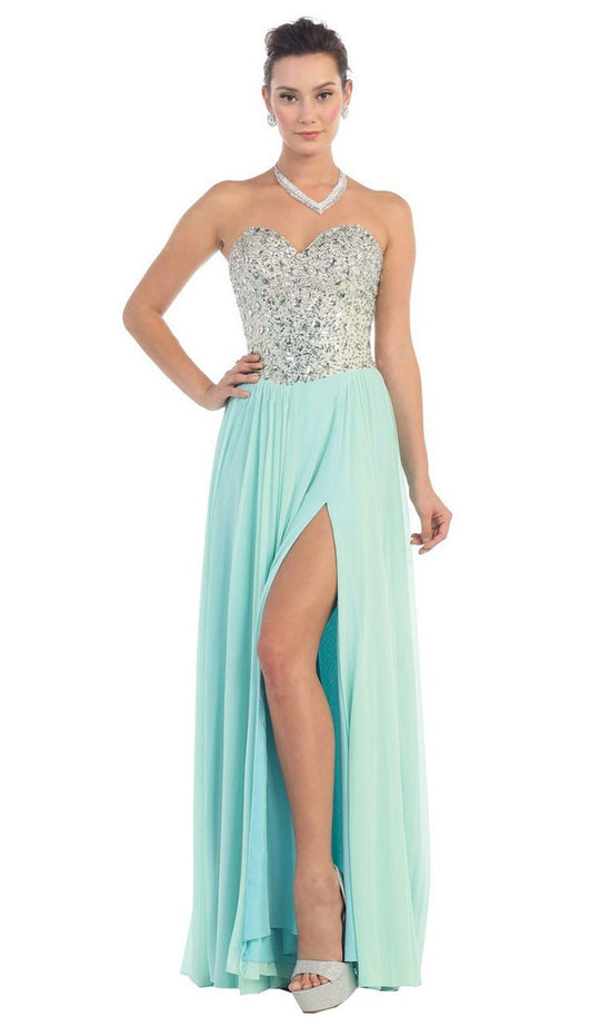 Bedazzled Sweetheart A-line Prom Dress