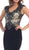 Embellished V-neck Sheath Evening Dress