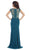 Embellished V-neck Sheath Evening Dress