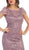 Lace Illusion Jewel Sheath Evening Dress