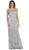 May Queen - RQ-7281 Lace Illusion Jewel Sheath Evening Dress