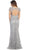 Lace Illusion Jewel Sheath Evening Dress