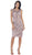 May Queen - RQ-7296 Embroidered Illusion Jewel Sheath Cocktail Dress In Purple