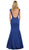 Cap Sleeve Bateau Neck Taffeta Formal Dress