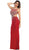 Bejeweled Scoop Sheath Evening Dress