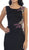 Sleeveless Side Applique Long Evening Gown