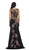 May Queen - Sleeveless Side Applique Long Evening Gown