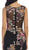 Sleeveless Side Applique Long Evening Gown