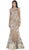 May Queen - Enchanting Floral Applique Evening Gown