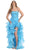 Strapless Jewel-Ornate Ruffled High Low Prom Dress