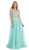 Sleeveless Ruched Ornate Evening Gown