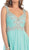 Sleeveless Ruched Ornate Evening Gown