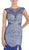 Sheer Embellished Open Back Evening Dress