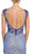 Sheer Embellished Open Back Evening Dress