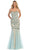 Strapless Sequined Embellished Evening Gown