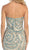 Strapless Sequined Embellished Evening Gown