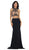 Beaded High Neck Two-Piece Fitted Evening Gown