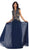 Laced Deep Illusion  V-Neck A-Line Evening Dress