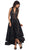 Lace Halter Neck Taffeta High Low Evening Gown