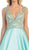 Sleeveless Sequin Embellished Evening Ballgown