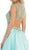 May Queen - RQ7392 Sleeveless Sequin Embellished Evening Ballgown In Blue