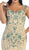 Sleeveless Beaded Lace Sheath Evening Gown