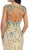 Sleeveless Beaded Lace Sheath Evening Gown